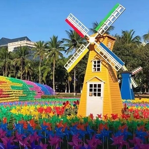 Hà Lan cối xay gió bằng gỗ cho ngoài trời trang trí sân vườn chất bảo quản điện ROTARY hoa biển vui chơi giải trí thiết bị - Product Image 2