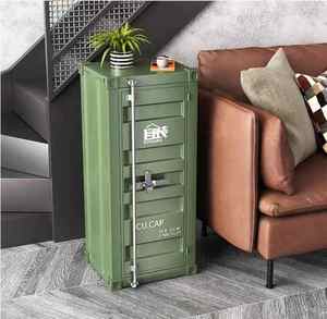 Gabinete de almacenamiento Vintage Industrial personalizado Saide, gabinetes creativos de lujo de hierro forjado para sala de estar, contenedor único, Bar para el hogar - Product Image 4