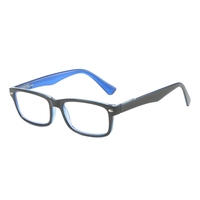ZY18216 1pc Lunettes de lecture correctrices unisexes pour hommes et femmes, monture carrée TR, charnière à ressort, adaptées à toutes les formes de visage, presbytie