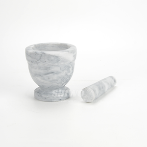 Bol de meulage pas cher <span class=keywords><strong>pierre</strong></span> naturelle blanc ou gris marbre concasseur outils <span class=keywords><strong>mortier</strong></span> et pilon - Product Image 3