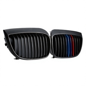 <b>For</b> Bmw E87 <b>Grille</b> Matte Black M Style Front Bumper 2004-2007 120i 130i ABS Plastic Automatic Transmission - Product Image 1