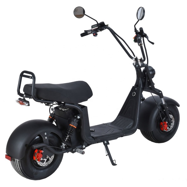 New Style Citycoco 2000W 20AH Electric Scooter Smart Sensor Fat Tire E-Chopper for Unisex Adults with Two Batteries