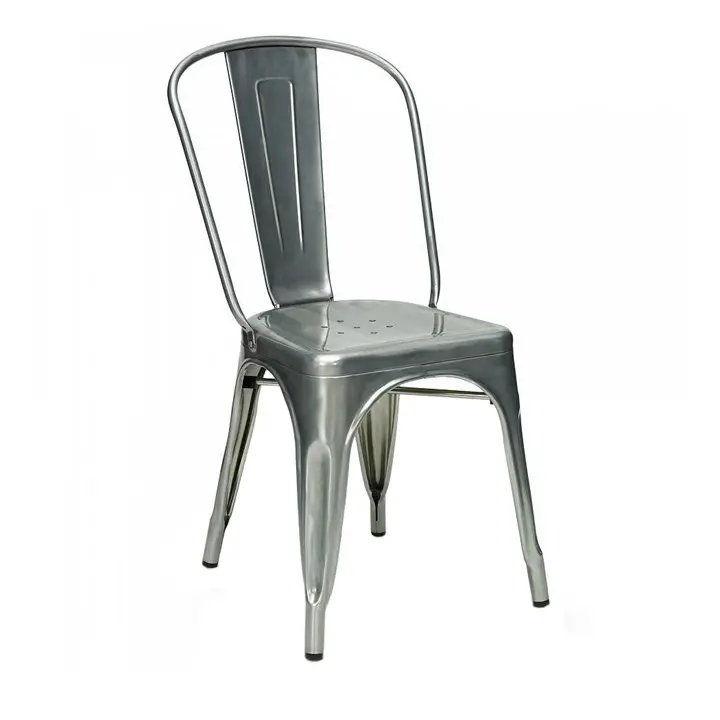 Оптовая продажа, штабелируемые винтажные Промышленные Стулья Silla Tolix, дешевые кухонные металлические обеденные стулья