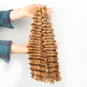 Honorhair Màu Tóc Dệt Phần Mở Rộng Lỏng Sâu Sóng Đôi Máy Sợi Ngang Yaki Kinky Thẳng Brazil Con Người Tóc Dệt - Product Image 6