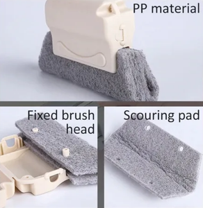 Brosse de nettoyage magique pour fenêtre, brosse de nettoyage de rainure de fenêtre, brosses de nettoyage à main pour les lacunes, lignes de carrelage, obturateur de voiture - Product Image 4