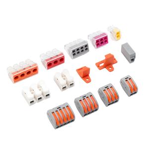 T型接头汽车用铜接触线对接快速连接器1进2出28 AWG~12AWG顺顺橙灰色 - Product Image 5