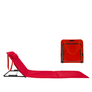 Chaise <span class=keywords><strong>de</strong></span> <span class=keywords><strong>plage</strong></span> pliante extérieure légère avec <span class=keywords><strong>matelas</strong></span> <span class=keywords><strong>de</strong></span> couverture pliable multicolore <span class=keywords><strong>rembourré</strong></span> pour salon incliné pour pique-nique camping - Product Image 5