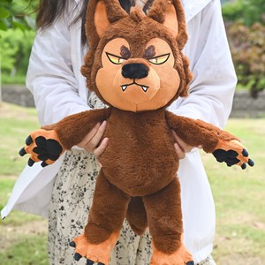 Peluche <span class=keywords><strong>loup</strong></span> personnalisée CE CPC à faible MOQ, super douce, 65 cm, peluche <span class=keywords><strong>loup</strong></span>-<span class=keywords><strong>garou</strong></span> lestée de qualité supérieure pour câliner - Product Image 4