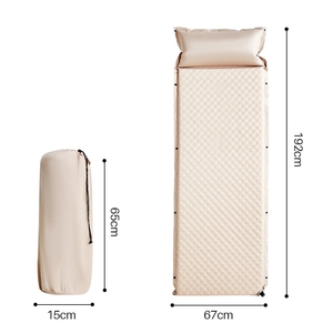 Sponge Filling Outdoor Portable Ultralight Camping <b>Inflatable</b> Sleeping Pad External Inflator Pump Sleeping Pad air Mattress - Product Image 6