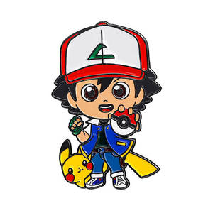 Badges en alliage de zinc personnalisés en gros, design <span class=keywords><strong>Pikachu</strong></span> pour hommes et femmes, fabricant chinois, épingles émaillées personnalisées - Product Image 1