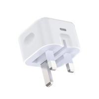 Cargador de Pared USB de Carga Rápida de 20 W 25 W, Enchufe de Carga para Reino Unido, Adaptador de Corriente USB C PD/QC3.0, Cargador Rápido para Teléfono para iPhone 16