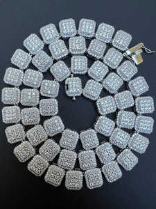 Collier chaîne Big Boy BRILLIANT DIAMANT unisexe, bijou tendance, cadeau de luxe, style Hip Hop, vente en gros, 22,1-36,8 CT, idéal pour les soirées - Product Image 5