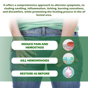 Ungüento Herbal para <span class=keywords><strong>Hemorroides</strong></span> al por Mayor, Alivia el Dolor, Sangrado Anal, Hinchazón, Fisura Anal, Spray para <span class=keywords><strong>Hemorroides</strong></span> - Product Image 2