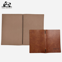 Protège-menu en cuir PU avec bande élastique Cordview 5,5x8,5 pour menus de restaurant, café et listes de vins 8 1/4 pouces