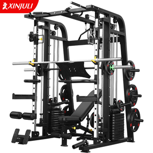 Máquina Smith de <span class=keywords><strong>gimnasio</strong></span> multifuncional comercial, equipo integral de entrenamiento físico, <span class=keywords><strong>polea</strong></span> de Metal, Banco de sentadillas inclinado, ejercicios - Product Image 2
