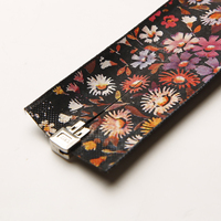 SBS # 7 Fermetures éclair invisibles à glissière ouverte, écologiques, à dents noires, à tirette inversée, motif Iris Chrysanthème, en nylon, style oriental, 20 cm