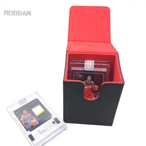 PU deri kurulu oyun aksesuarları kart koruyucu güverte Tb02 Robban için Logo ile özel kutuları güverte kutusu