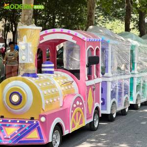 Train sans rails coloré et personnalisable pour enfants, pour parcs d'attractions et centres commerciaux - Product Image 4