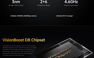 POCO F9 ULTRA Octa Core 512GB 1TB Snapdragon 8 Elite Gen 5 Pantalla AMOLED de 6.9" y 120Hz Carga de 100W 8050mAh 5G LTE Inglés NFC - Product Image 4