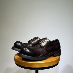 Zapatos casuales de cuero para hombre Derby, estilo Mickey Big Head, de piel de caballo, vintage, con suela Goodyear, casuales de negocios, británicos, de caña baja. - Product Image 4