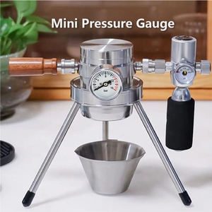 <span class=keywords><strong>Mini</strong></span> Jauge 25mm 0‑16 Bar Acier Inox Machine Espresso Outil DIY 1/8 NPT manomètre - Product Image 3