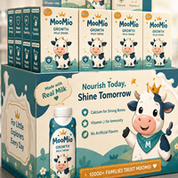 Support d'affichage en carton personnalisé pour boissons au lait, pour la promotion des boissons en supermarché