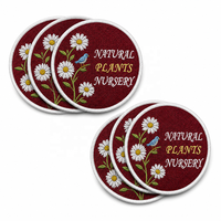 Badges et Écussons Personnalisés Entièrement Brodés avec Logo, en Tissu Chenille et Paillettes, Écologiques, en Résine, pour Costumes, Technique de Tissage Personnalisée