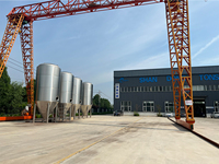 Fermenteur sous pression en acier inoxydable 10000L 20000L pour la production d'alcool en brasserie, chauffage électrique à vapeur