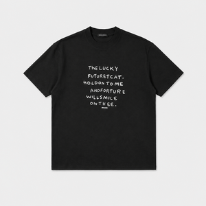 T-Shirt da Uomo Oversize a Maniche Corte con Collo Rotondo, Stampa <span class=keywords><strong>Grafica</strong></span> Tipografica, Nero, Streetwear Casual Personalizzato - Product Image 3