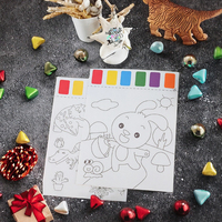 Tableau de dessin magique de Noël en forme de dinosaure unisexe de 10 pouces pour le jeu éducatif, en papier, pour les enfants
