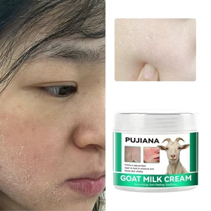 <span class=keywords><strong>Crème</strong></span> réparatrice au lait de chèvre PUJIANA pour peaux sensibles, rouges et sèches, <span class=keywords><strong>crème</strong></span> au lait de chèvre pour hydrater, réduire les <span class=keywords><strong>rougeurs</strong></span> et soulager les peaux squameuses - Product Image 2