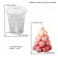 Moule en silicone pour bougie parfumée sapin de Noël, artisanat DIY de Noël, diffuseur en plâtre, pierre en résine