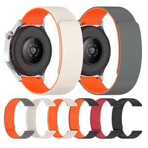 <span class=keywords><strong>Bracelet</strong></span> de montre en silicone magnétique à grain de bois à dégagement rapide 18 mm 20 mm 22 mm, <span class=keywords><strong>bracelet</strong></span> bicolore pour <span class=keywords><strong>Samsung</strong></span> Galaxy Watch Series - Product Image 1