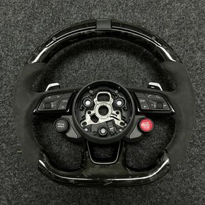 Volant en fibre de carbone forgée et suède LED pour Audi TT R8 S3 S4 S5 S6 S7 RS3 RS4 RS5 RS6 A6 RS <span class=keywords><strong>Q5</strong></span> Q6 A4 A5 – Vente en gros et au détail - Product Image 3