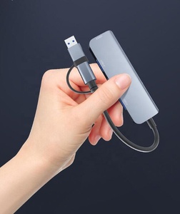 Bộ Chuyển Đổi Hub Usb 4 Cổng Hợp Kim Nhôm OEM Tốc Độ Cao Tùy Chỉnh Loại C + Usb 3.0 Hub Usb 3.0 4 Cổng - Product Image 3