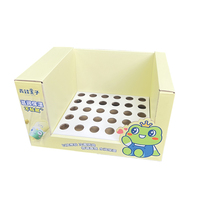 Support d'affichage empilable en carton pliable pour produits de soin de la peau pour bébés en supermarché