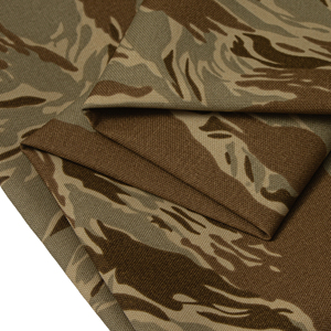 Vải Nhà Sản Xuất Tùy Chỉnh In Ấn Camo Dệt <span class=keywords><strong>Twill</strong></span> 100% Nylon Chiến Thuật Đồng Phục Ba Lô Tiger Sọc Ngụy Trang Vải - Product Image 4