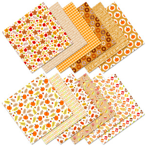 Autocollants décoratifs d'automne, 12 feuilles, 6x6 pouces, motifs en papier autocollants, feuilles, citrouille, café, cupcake - Product Image 5