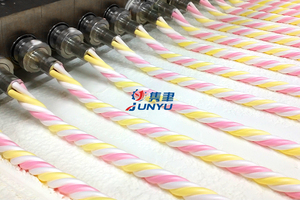 मार्शमैलो उत्पादन लाइन मार्शमैलो सैंडविच कपास कैंडी विनिर्माण मशीन - Product Image 5