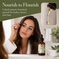 Minyak Jarak Hitam Label Pribadi Cold Pressed Menutrisi Rambut, Bulu Mata, Alis, Memperbaiki Pertumbuhan Rambut, Memperkuat, Minyak Jarak Organik Grosir