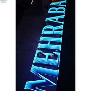 Letrero LED Comercial con Espejo Infinito 3D para Empresas y Hospitales - Resistente al Agua IP65, Colores Personalizables, Publicidad Exterior - Product Image 2