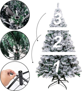 Neve floccato artificiale albero di natale decorazione lussureggiante ramo Premium pino albero di Natale per la festa in ufficio a casa Navidad Noel Natal - Product Image 3