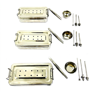 Kits de Trócar HRT de 3.5mm de OldMed Instruments, para Inserción de Pellets de Reemplazo Hormonal, Cirugía Ginecológica, 3 Sets, Acero Inoxidable de Grado Médico - Product Image 1
