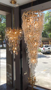 <span class=keywords><strong>Grand</strong></span> lustre en cristal à anneau moderne, éclairage de grands escaliers, lampe à suspension en cristal LED, luminaires de maison, lustres en cristal - Product Image 3