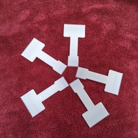 Vente en gros de grattoir d'épilation en plastique blanc pp 7cm outils de beauté personnalisés spatule d'épilation en plastique