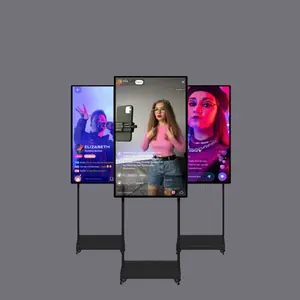 Erhöhtes Bild anzeigen zum Vergleich hinzufügen geteiltes boden-stehendes vertikales interaktives Digital-Signage-Display Totem 45/65/75/85 Zoll