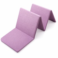 Tapis de yoga Amyup pliable, portable, antidérapant, double face, en TPE, résistant aux taches, imperméable, 183 cm