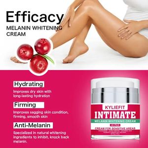 Crema blanqueadora instantánea para niña blanca, crema blanqueadora para el área íntima, crema blanqueadora para la piel, crema blanqueadora para rodillas, piernas, cuello, parte privada - Product Image 3