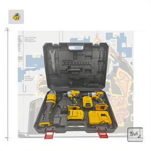 OEM Customizable 21V Brushless Lithium Battery Cordless Power Drill <b>Combination</b> Set Wrench 1/4in Drive <b>Square</b> Sockets CL-3-1 OEM - Product Image 2