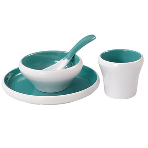 Juego de Platos y Cucharas de Porcelana de Melamina, Tazones Pequeños Redondos de Color Sólido, Vajilla para Hotel y Restaurante, Juego de Vajilla para Uso Diario - Product Image 5